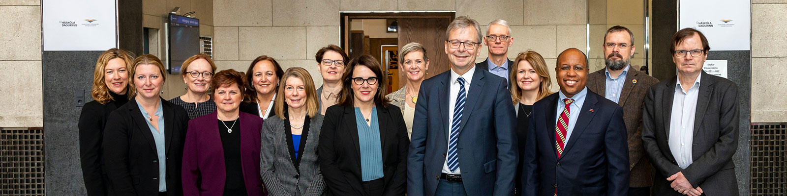 UMN delegation members and University of Iceland hosts