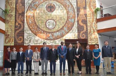 The University of Minnesota delegation with representatives from Xi'an University