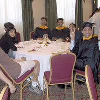 2003: The International Student and Scholar Services graduation reception