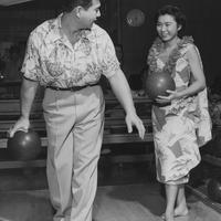 Undated: Students bowling