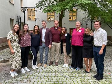 Group photo of the students in Sweden